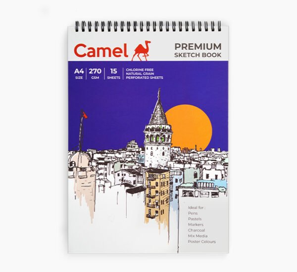 Camel Premium Sketch Book 270 GSM Individual Book in A4