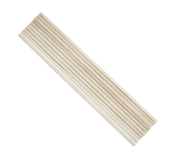 Craft Stick Round 12Inch 10Pcs 6MM Thin