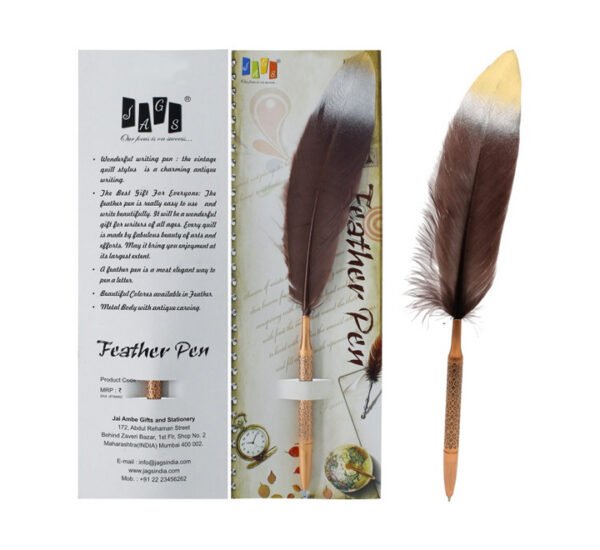 Feather Ball Pen Copper Colour Body Design