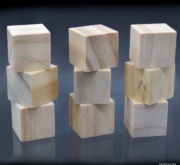 Wooden Block Square 2CM 9Pcs