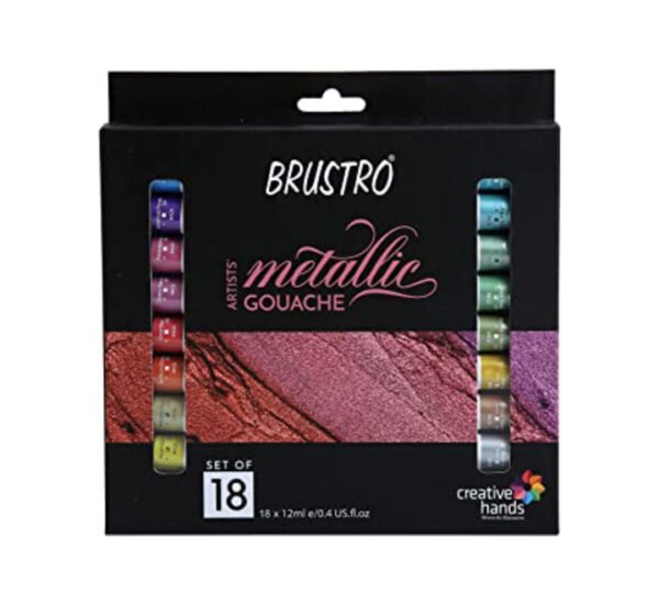 BRUSTRO Artists Metallic Gouache Paint