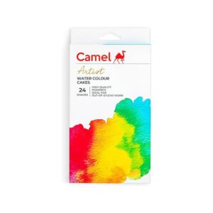 Camel Artist Water Colour Cakes 24 Assorted Shades