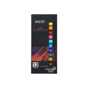 BRUSTRO 12 ml Gouache Colour Assorted Ink Color(Pack of 12)