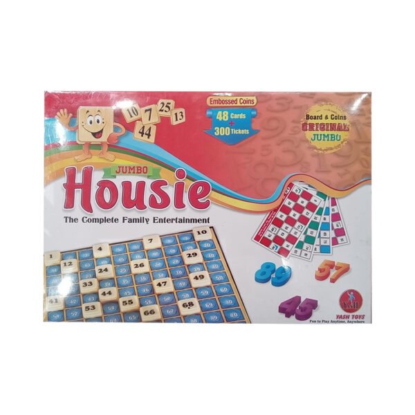 Olympia Games and Toys Super Deluxe Housie The Complete Family Entertainment Game (48 Reusable Tickets) Age : 8+ Kids